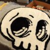 Tufted rug skull